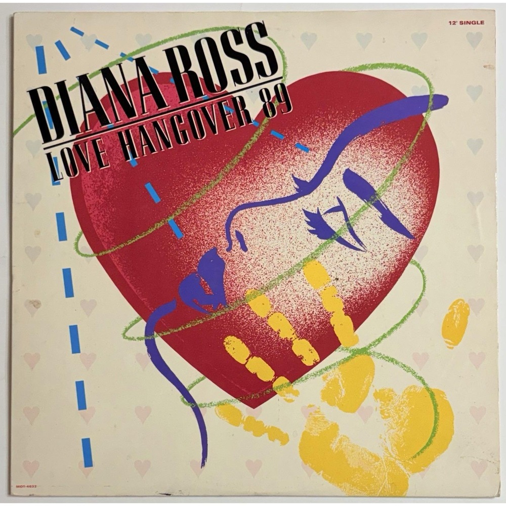Diana Ross - Love Hangover '89 - 12" Vinyl Single Motown - Ultrasonic Cleaned